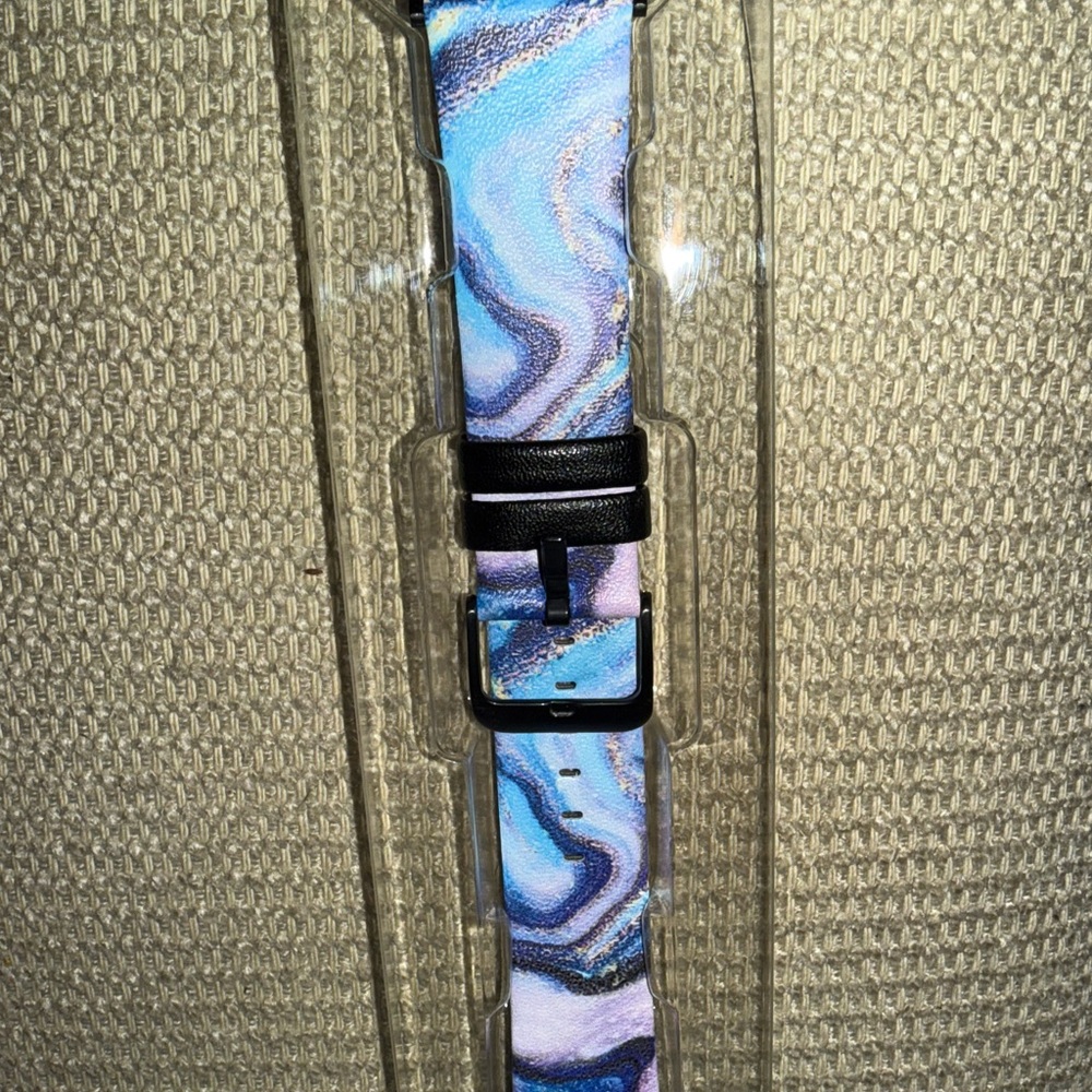 Velvet Caviar Galaxy Glitter Apple Watch Band 38mm/40mm Vegan Leather - Picture 5 of 9